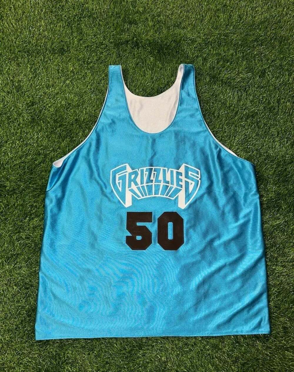 Bam Sportswear Vancouver Grizzlies 50 Reversible Jersey Size XXL